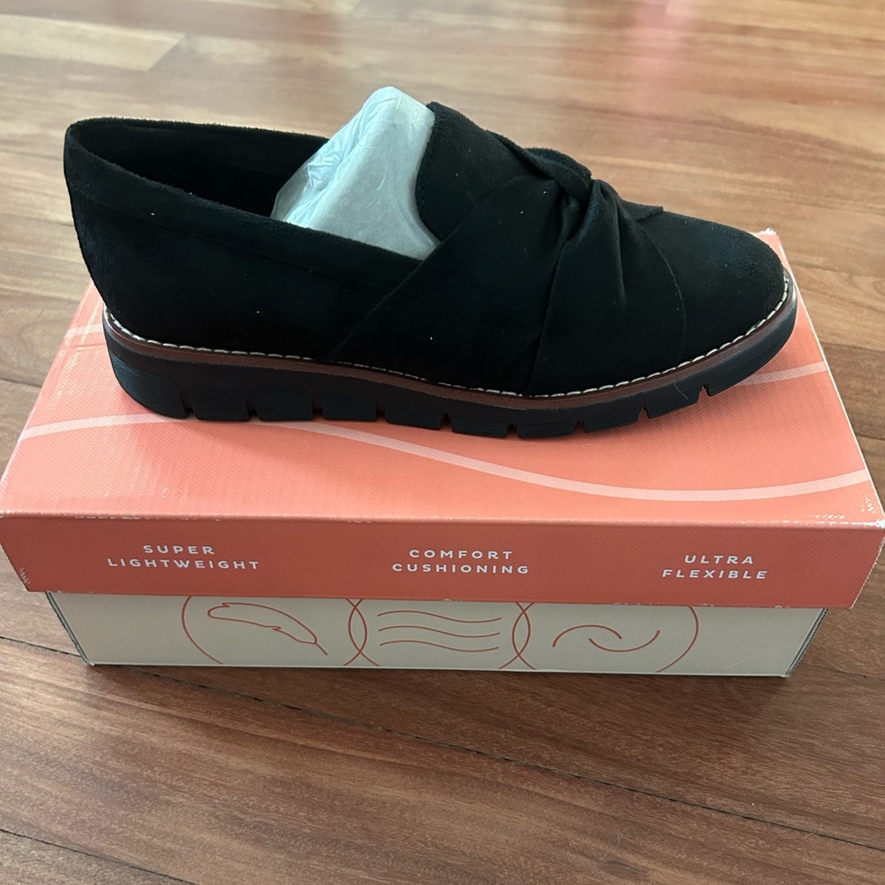 Easy Spirit Women's Vitalia eFlex Ruched Slip-On Loafers Black Size 6.5 NIB - Picture 8 of 10